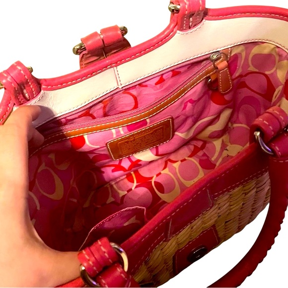 Coach Wicker Butterfly Tote bag - Picture 7 of 9